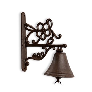 Cloche fonte fonte marron - décoration