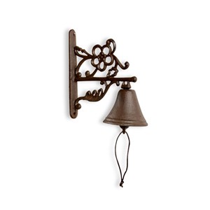 Cloche fonte fonte marron - décoration