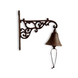 Cloche fonte fonte marron - décoration