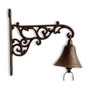 Cloche fonte fonte marron - décoration