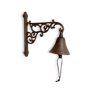 Cloche fonte fonte marron - décoration