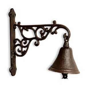 Cloche fonte fonte marron - décoration