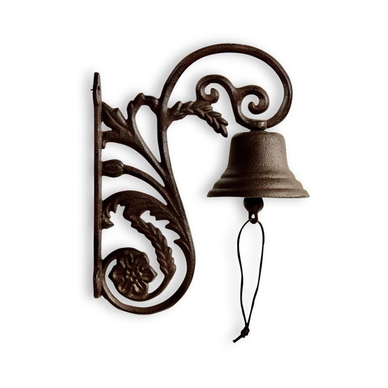 Cloche fonte fonte marron - décoration