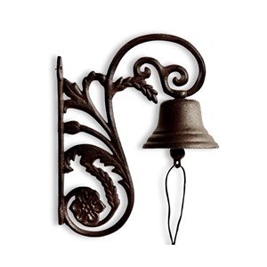 Cloche fonte fonte marron - décoration