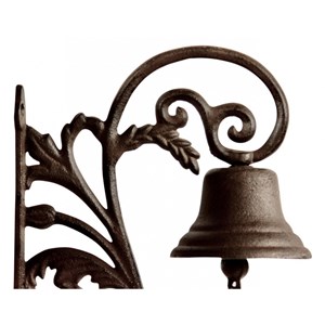 Cloche fonte fonte marron - décoration