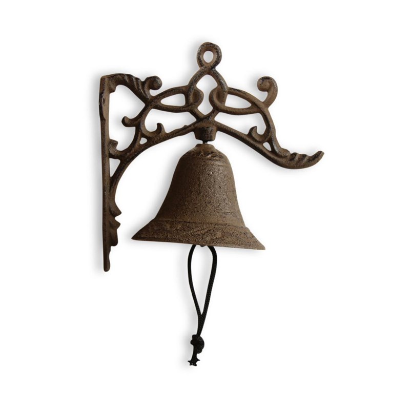 Cloche fonte fonte marron - décoration