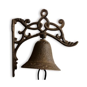 Cloche fonte fonte marron - décoration