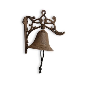 Cloche fonte fonte marron - décoration