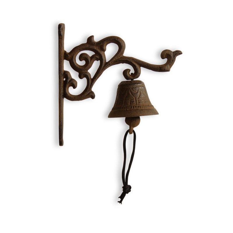 Cloche fonte fonte marron - décoration