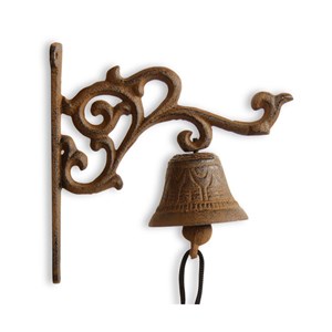 Cloche fonte fonte marron - décoration