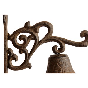 Cloche fonte fonte marron - décoration