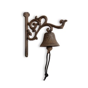 Cloche fonte fonte marron - décoration