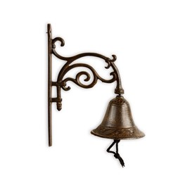 Cloche fonte fonte marron - décoration