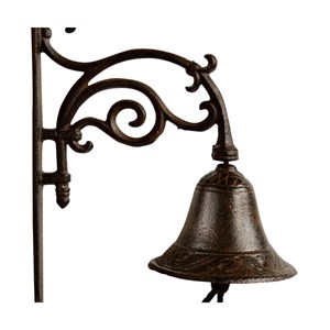 Cloche fonte fonte marron - décoration