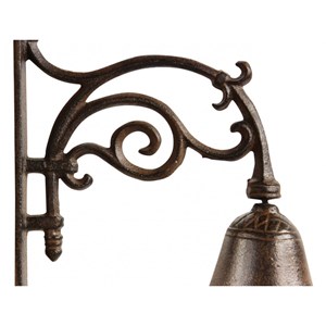 Cloche fonte fonte marron - décoration