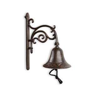 Cloche fonte fonte marron - décoration