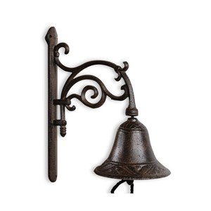 Cloche fonte fonte marron - décoration