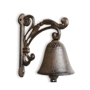 Cloche fonte fonte marron - décoration