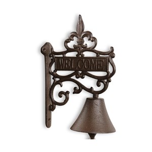 Cloche welcome fonte fonte marron -