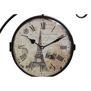 Horloge de gare ancienne double face
