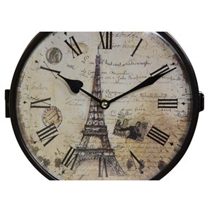 Horloge de gare ancienne double face
