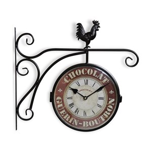 Horloge de gare ancienne double face