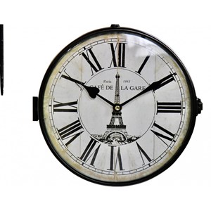 Horloge de gare ancienne double face