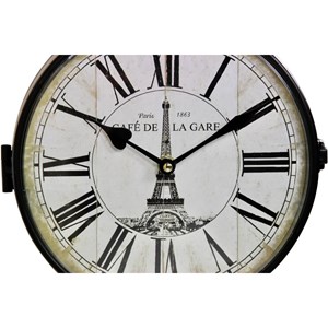 Horloge de gare ancienne double face