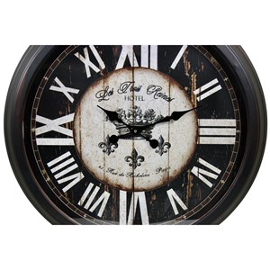 Grande horloge ancienne murale hôtel les