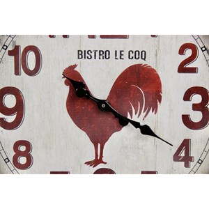 Grande horloge ancienne murale bistro le