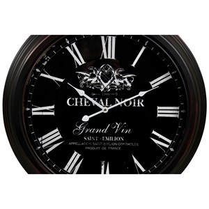 Horloge ancienne murale cheval métal