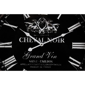 Horloge ancienne murale cheval métal