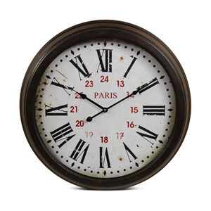 Horloge ancienne murale paris métal