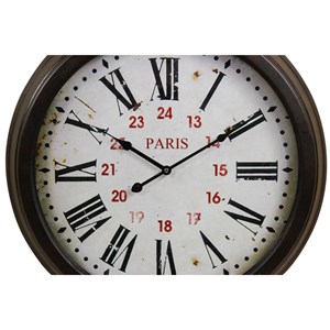 Horloge ancienne murale paris métal