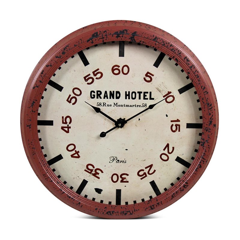 Horloge ancienne murale grand hôtel