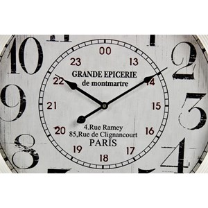 Horloge ancienne murale grande epicerie