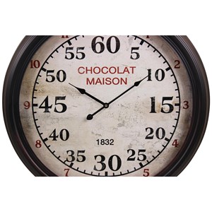 Horloge ancienne murale chocolat maison