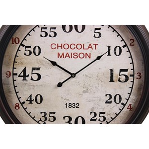 Horloge ancienne murale chocolat maison