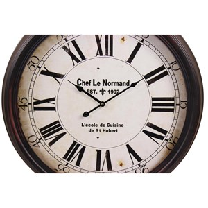 Horloge ancienne murale chef le normand