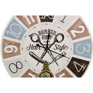 Horloge ancienne balancier barber shop