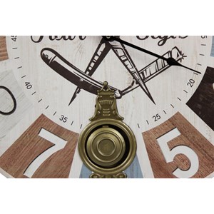 Horloge ancienne balancier barber shop