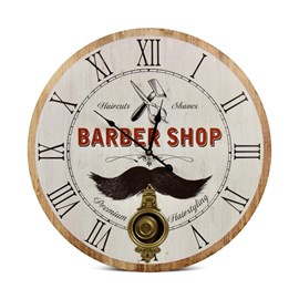 Horloge ancienne balancier barber shop