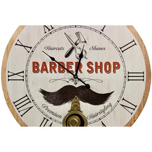 Horloge ancienne balancier barber shop