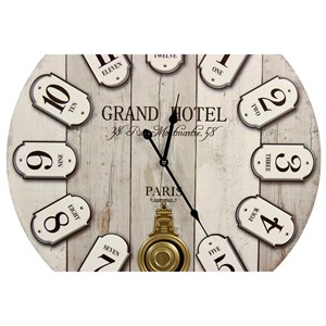 Horloge ancienne balancier grand hôtel