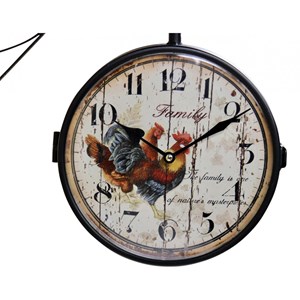 Horloge de gare ancienne double face