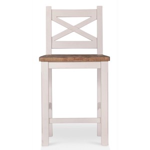 Lot de 2 chaises hautes bois blanc