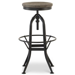 Chaise haute tabouret bois marron -