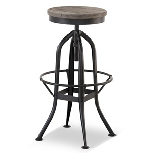 Chaise haute tabouret bois marron -