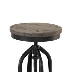 Chaise haute tabouret bois marron -