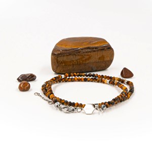 Bracelet lumia en pierres oeil de tigre